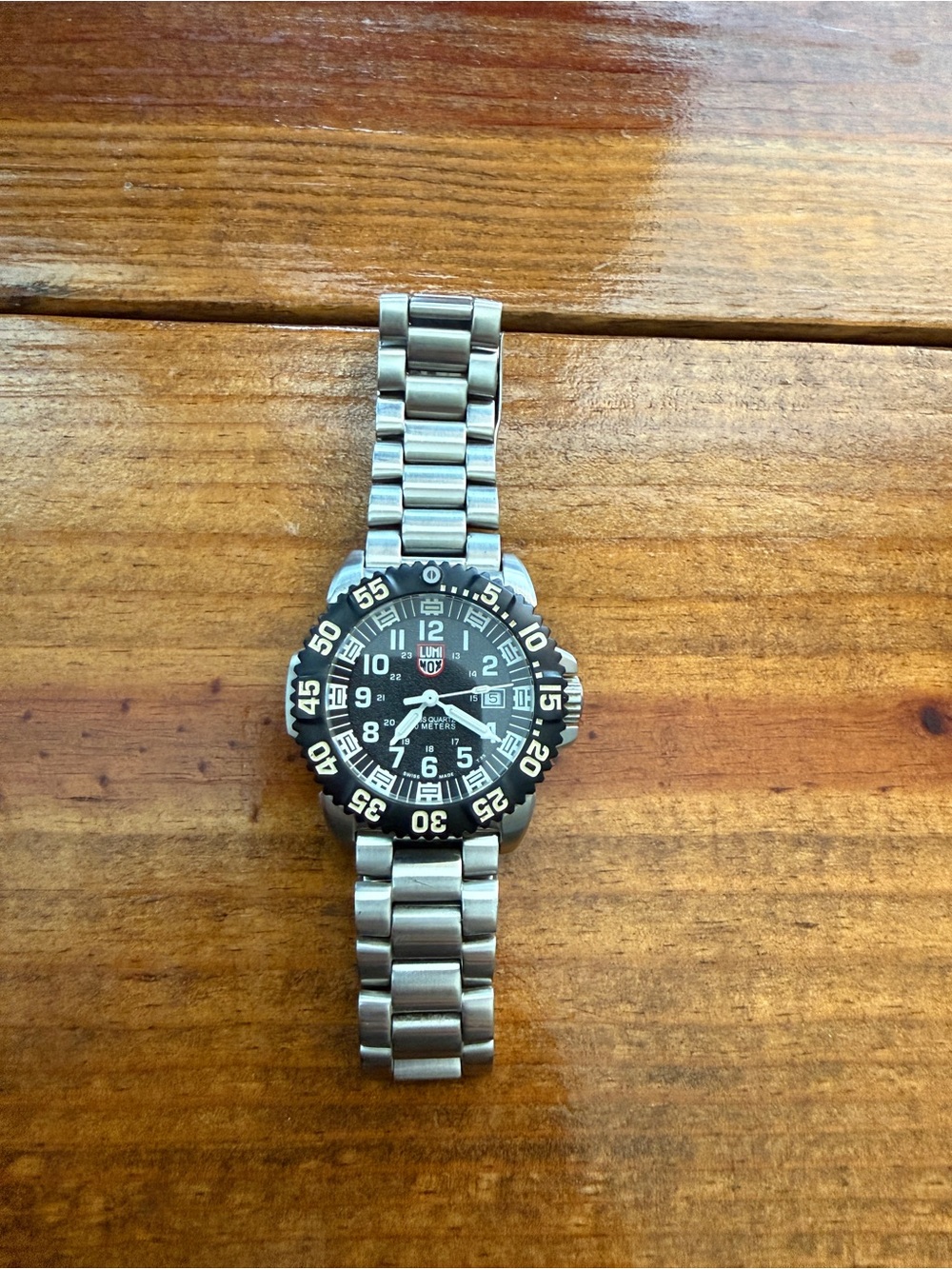 Luminox 3150 Black Dial Stainless Steel Quarts Men's Diver Watch